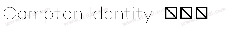 Campton Identity字体转换